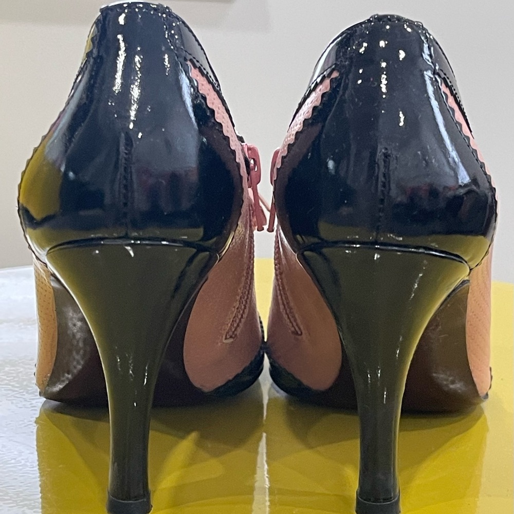 Vintage VIA  SPIGA  pink and black shoes! - Picture 6 of 9